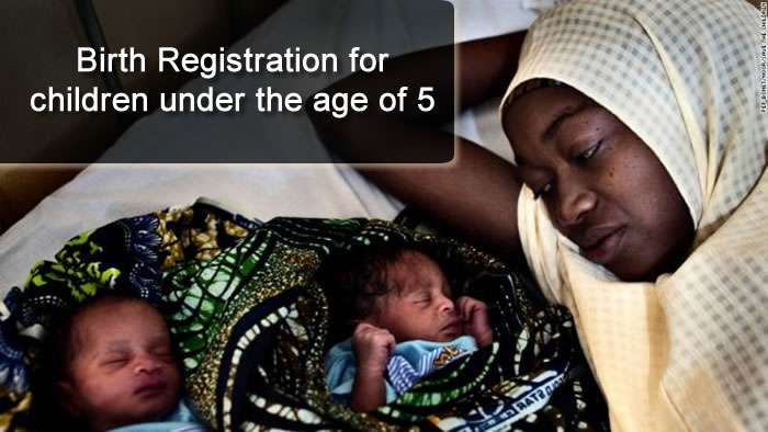 Birth Registration for children under the age of 5