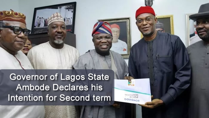 Governor of Lagos State Ambode Declares his Intention for Second term