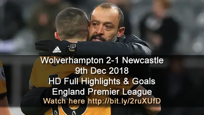 Wolverhampton 2-1 Newcastle | 9th Dec 2018 | HD Full Highlights & Goals - England Premier League