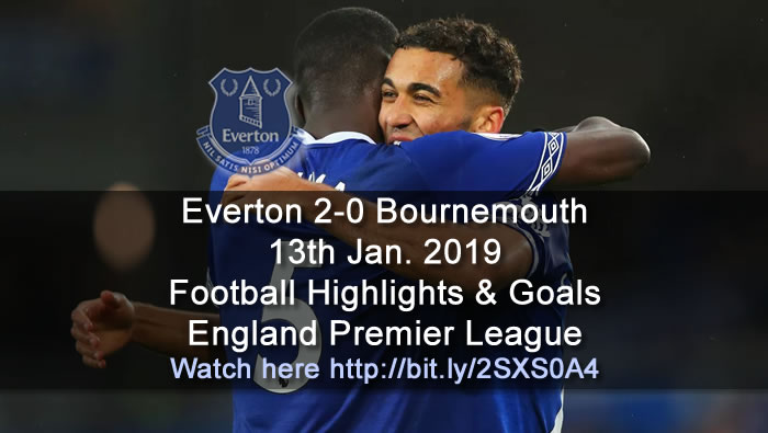 Everton 2-0 Bournemouth | 13th Jan. 2019 - Football Highlights and Goals - England Premier League