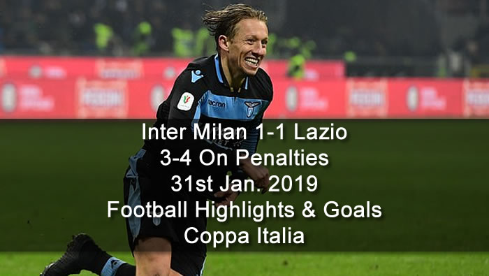 Inter Milan 1-1 Lazio | 3-4 On Penalties | 31st Jan. 2019 - Football Highlights and Goals - Coppa Italia