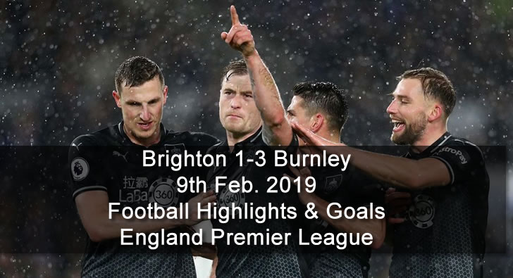 Brighton 1-3 Burnley - 9th Feb. 2019 - Football Highlights and Goals - England Premier League