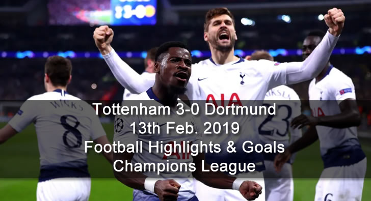 Tottenham 3-0 Dortmund - 13th Feb. 2019 - Football Highlights and Goals - Champions League