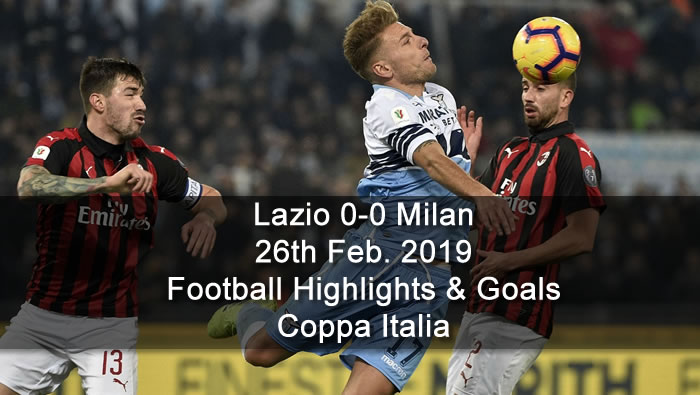 Lazio 0-0 Milan - 26th Feb. 2019 - Football Highlights and Goals - Coppa Italia