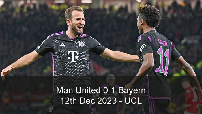Man United 0-1 Bayern - Highlights and Goals - 12th Dec 2023 - UCL
