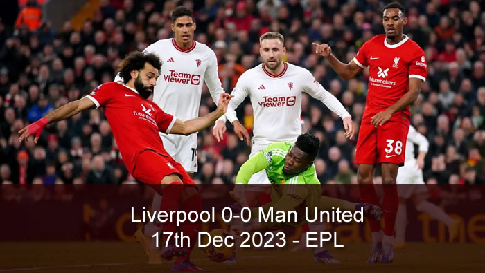 Liverpool 0-0 Man United - Highlights and Goals - 17th Dec 2023 - EPL