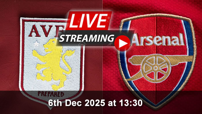 Aston Villa vs Arsenal - Live Soccer Streaming - 6th Dec 2025 - Premier League